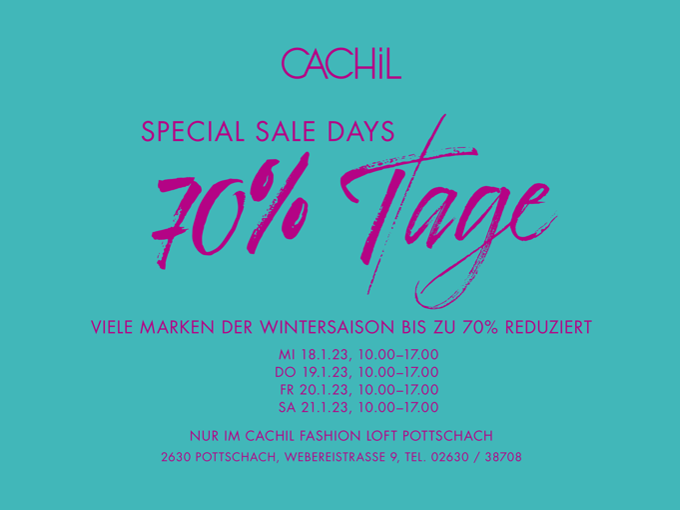Cachil Special Sale Days 2023 - Pottschach